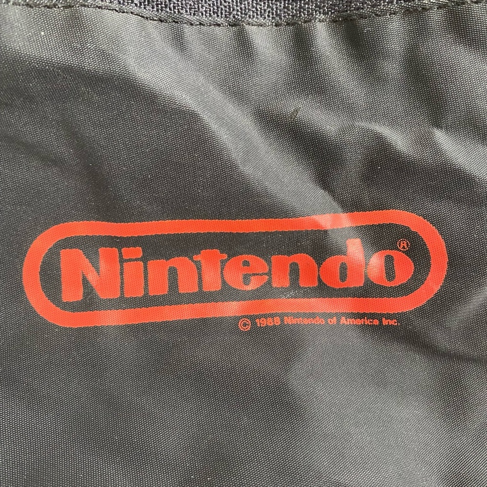 Nintendo RARE vintage original 1988 black red fanny pack fannypack bag pouch - Picture 3 of 7